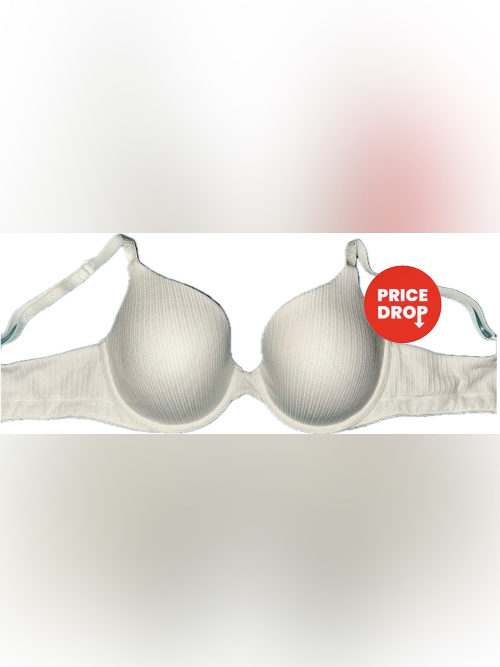 Victoria's Secret White Lightly Lined Pointelle T-Shirt Bra